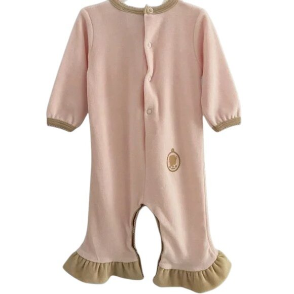 NWT Z'Layette Velour Ruffle Onesie 6 Months - Picture 4 of 8